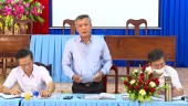 Ngày 15.3.2022 Bí thư huyện ủy làm việc tại xã Đăk Ơ